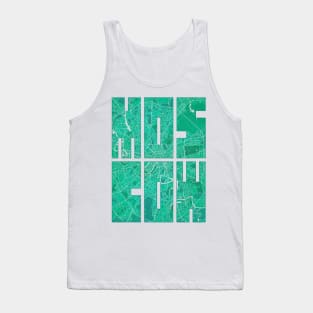 Moscow, Russia City Map Typography - Watercolor Tank Top